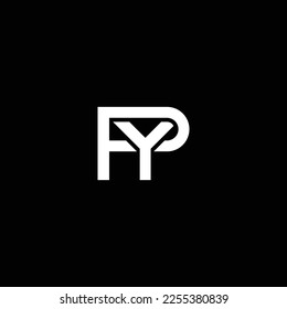 PY or YP abstract outstanding professional business awesome artistic branding company different colors illustration logo