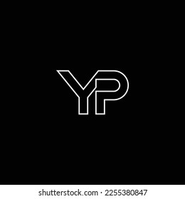PY or YP abstract outstanding professional business awesome artistic branding company different colors illustration logo