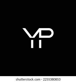 Abstrakte PY oder YP-Abstrakte herausragende professionelle Business-fantastisches künstlerisches Branding Unternehmen mit verschiedenen Farben Illustrationslogo