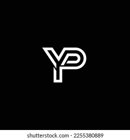 PY or YP abstract outstanding professional business awesome artistic branding company different colors illustration logo