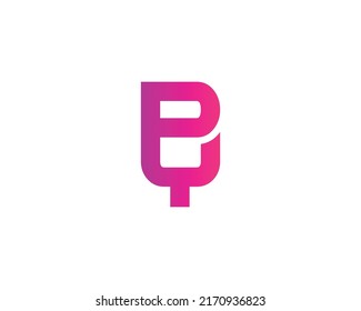 PY YP logo design vector template