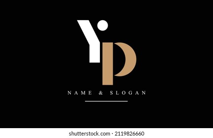 PY, YP, P, Y letras abstractas monograma logotipo