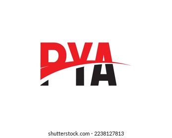 PYA Letter Initial Logo Design Vector Illustration