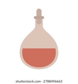 Pycnometer bottle icon flat illustration. Specific gravity test. Vector isolated on white.