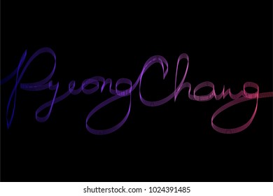 PyeongChang title's creative design illustration