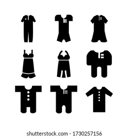 pyjamas icon or logo isolated sign symbol vector illustration - Collection of high quality black style vector icons
