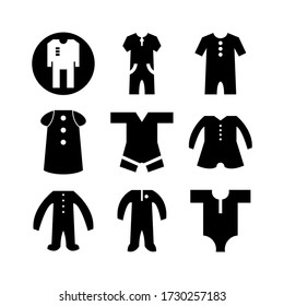 pyjamas icon or logo isolated sign symbol vector illustration - Collection of high quality black style vector icons
