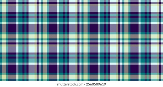 Pyjamas plaid pattern check, structure vector seamless textile. Attire background fabric texture tartan in light and dark colors palette.