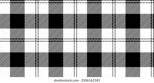 Pyjamas vector seamless tartan, hanukkah texture background check. Drawing pattern textile fabric plaid in white and black colors palette.