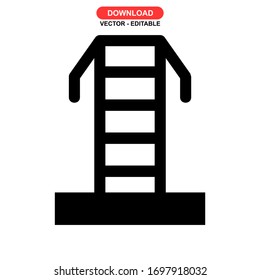 pylon icon or logo isolated sign symbol vector illustration - high quality black style vector icons
