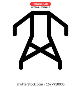 pylon icon or logo isolated sign symbol vector illustration - high quality black style vector icons

