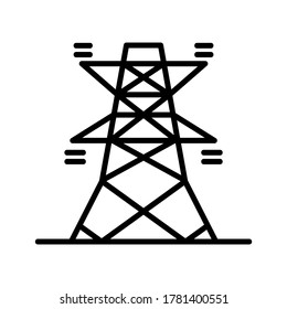Pylon icon or logo isolated sign symbol vector illustration - high quality black style vector icons
