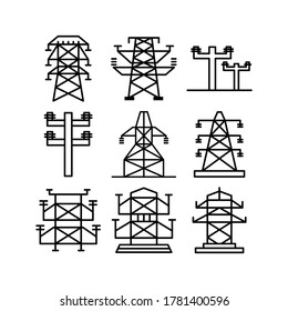 Pylon icon or logo isolated sign symbol vector illustration - Collection of high quality black style vector icons
