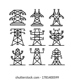 Pylon icon or logo isolated sign symbol vector illustration - Collection of high quality black style vector icons
