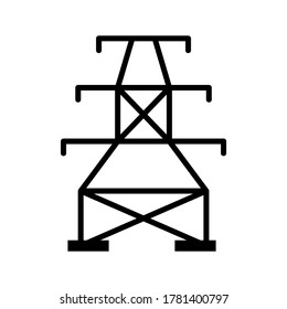 Icono de pilón o logotipo símbolo de signo aislado ilustración vectorial - iconos vectoriales de estilo negro de alta calidad
