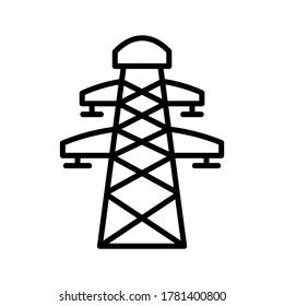 Pylon icon or logo isolated sign symbol vector illustration - high quality black style vector icons
