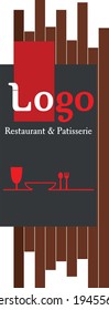 Pylon Sign Restaurant Totem Signage Vector 