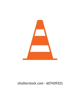 Pylon, traffic cone icon vector, filled flat sign, solid colorful pictogram isolated on white. Symbol, logo illustration. Pixel perfect