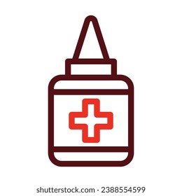 Pyodine Vector Thick Line Two Color Icons For Personal And Commercial Use.
