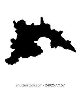 Pyongyang city map, administrative division of North Korea. Vector illustration.
