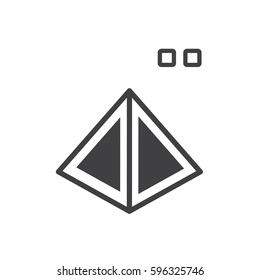 pyramid 3D print Normal icon