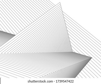 pyramid 
abstract architecture 3d illustration sketch