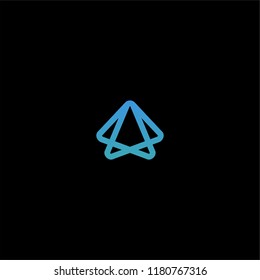 pyramid abstract logo designs