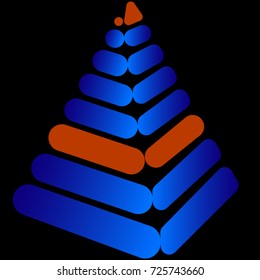 pyramid / abstraction / business logo