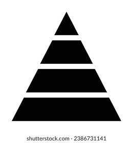 Pyramid Analysis Report Icon, Vector Graphics