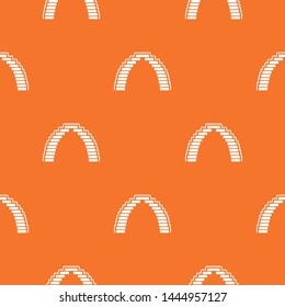 Pyramid arch pattern vector orange for any web design best