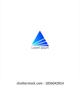 pyramid art design for logo icon