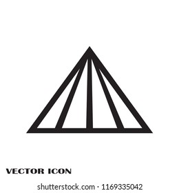 pyramid art vector icon for apps and websites