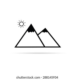pyramid cartoon vector illustration