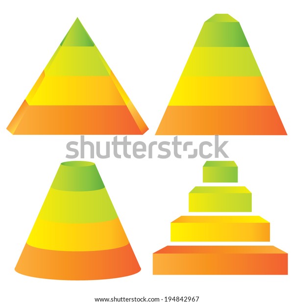 Pyramid Chart Diagram Stock Vector (Royalty Free) 194842967 | Shutterstock