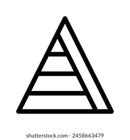 Pyramidendiagramm Symbol Vektorgrafik Symbol Design Illustration