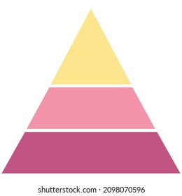 Pyramid-Diagramm-Illustration für Unternehmen