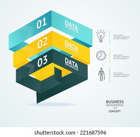 Pyramid chart for infographics design or web template