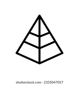 Pyramid Chart. Pyramid Chart sign design template for web and mobile UI on white background..eps
