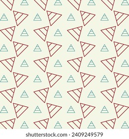 Diseño de patrones coloridos pirámide que repiten ilustración vectorial hermoso fondo