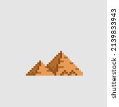 pyramid construction in pixel style