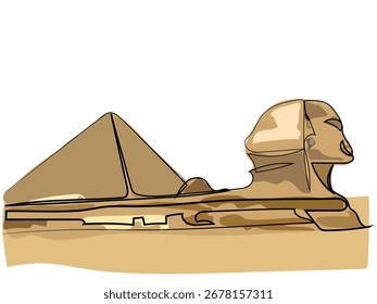 Pirâmide em padrão de linha contínua