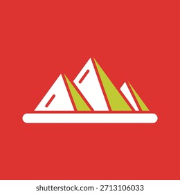 Icono gráfico del Vector creativo de la pirámide