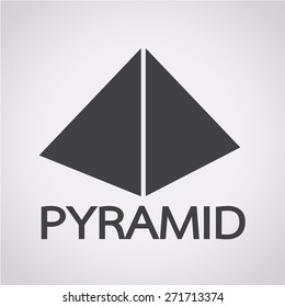 Pyramid design icon