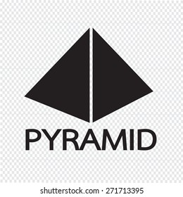 Pyramid design icon
