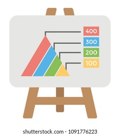 
Pyramid diagram design for data visualization 

