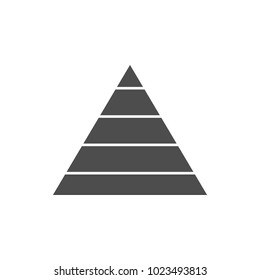 pyramid diagram icon. Elements of web icon. Premium quality graphic design icon. Signs and symbols collection icon for websites, web design, mobile app on white background