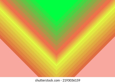  la forma de desvío piramidal con fondo de tema de tecnología de color tropical a rayas se puede usar para publicidad pancarta panner presentación de producto paquete etiqueta de diseño de vectores.