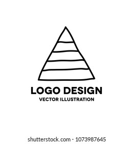 pyramid doodle icon