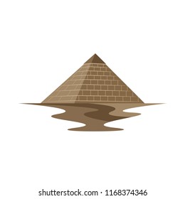 Pyramid Egypt Ancient Monument Vector Logo and Icon