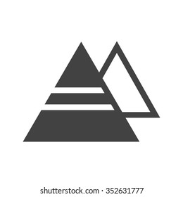 Pyramid, egyptian, cairo icon vector image.Can also be used for building and landmarks . Suitable for mobile apps, web apps and print media.